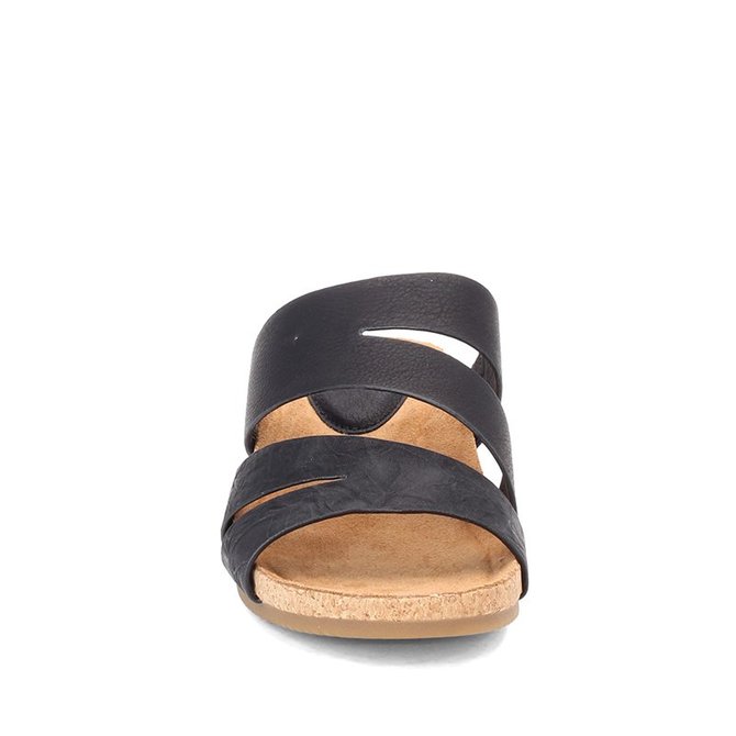 Pi Clue Artificial Leather Block Heel Slipper