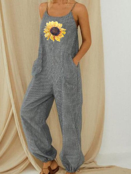 Women Summer Soft Striped Jumpsuits