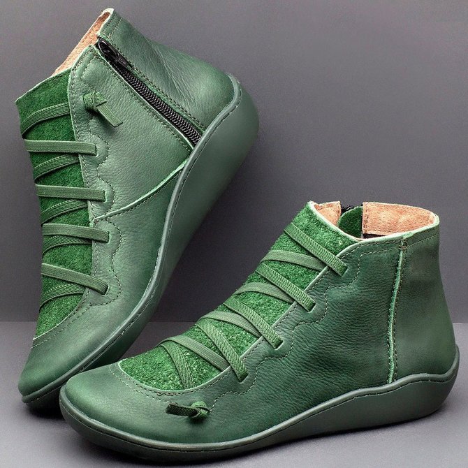 Flat Heel  Boots