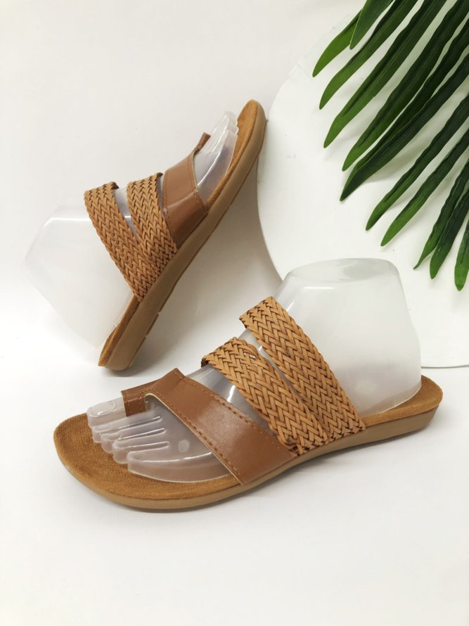 Bohemian Braided Vintage Slippers