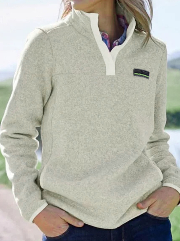 Casual Cotton Blends Hoodie & Sweatshirt