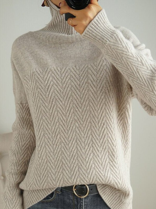 Casual Turtleneck Wool/Knitting Sweater
