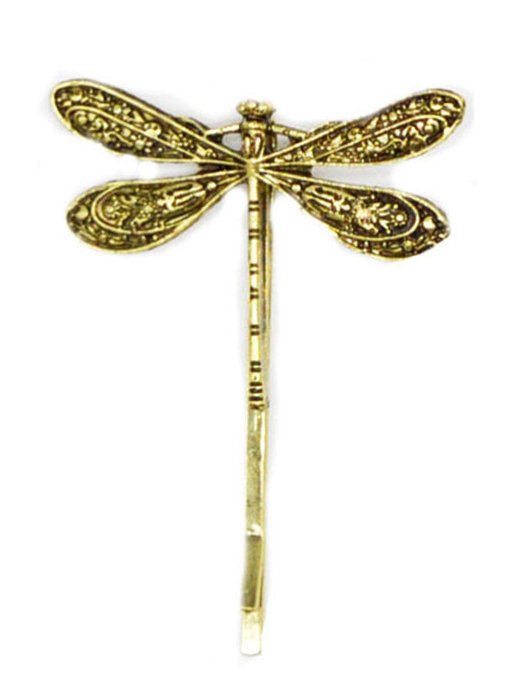 Vintage Silver Dragonfly Hair Clip Headwear Ethnic Jewelry