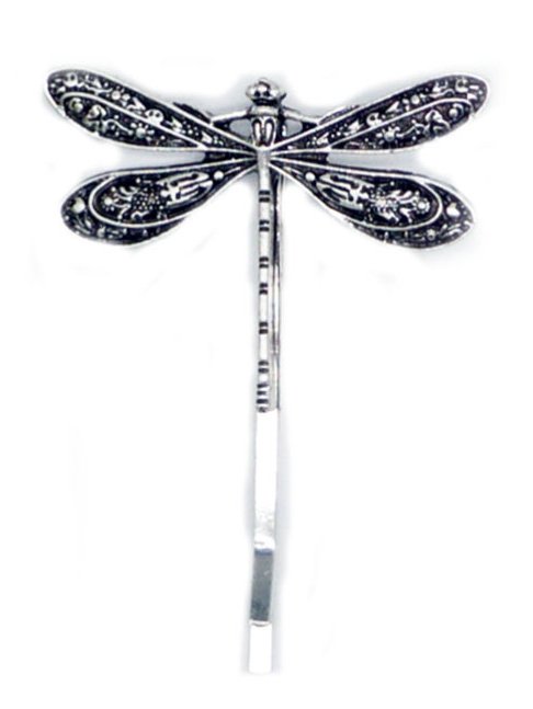 Vintage Silver Dragonfly Hair Clip Headwear Ethnic Jewelry