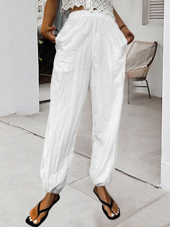 Casual Cotton And Linen Loose Pants