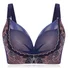 Nooncat Embroidery Adjustable Gather Push Up Soft Breathable Bra