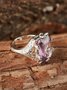 Amethyst Zircon Ring