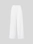 Summer Outfits Elegant Plain Suits Sleeveless Flowy Tank Top and Pockets Trousers Pants Two-Piece Sets