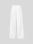 Summer Outfits Elegant Plain Suits Sleeveless Flowy Tank Top and Pockets Trousers Pants Two-Piece Sets