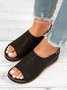 Summer Plain Hollow Out Vintage Breathable Vacation Sandals