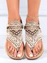 Western Style Retro Flip Flops Soft Sole Sandals