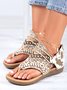 Western Style Retro Flip Flops Soft Sole Sandals