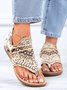 Western Style Retro Flip Flops Soft Sole Sandals