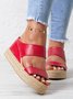 Beach vacation Straw Wedges Sandals