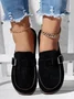 Women Casual Comfy Leather Slip On Sandals