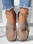 Women Casual Comfy Leather Slip On Sandals