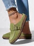 Women Casual Comfy Leather Slip On Sandals