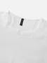 Women's Shirt Blouse Dressy Tops Solid Color Daily Basic 3/4 Length Sleeve Notched Neck White Summer