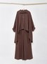 Cotton And Linen Linen Two-Piece Set