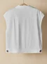 Regular Fit Linen Tank Top