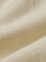 Linen Plain Crew Neck Maxi Dress