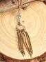 Beach Ethnic Versatile Leather Rope Long Necklace