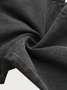 Women Casual Plain Autumn High Waist High Elasticity Daily Loose Plain Pocket Denim Jeans