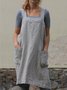 Sleeveless Apron Garden Work Pinafore Dress