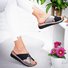 Women Fashion Style Peep Toe Slip-On Wedges Sandals