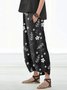 Women Floral Printed Pockets Pants