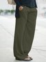 Women Loose Solid Casual Pants