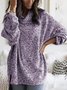 Women Casual Long Sleeve Crew Neck Solid Pullover Knit Sweater
