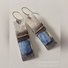 Women Vintage Blue Alloy Earrings