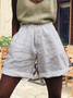 Casual Solid Shorts Summer Plain Shorts