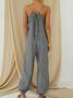 Women Summer Soft Striped Jumpsuits