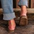 Pi Clue Artificial Leather Block Heel Slipper