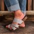 Pi Clue Artificial Leather Block Heel Slipper