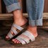 Pi Clue Artificial Leather Block Heel Slipper