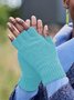 Vintage Statement Plain Fingerless Casual Gloves