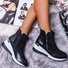 Artificial Leather Block Heel All Season Sneakers