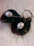 Green Vintage Alloy Earrings