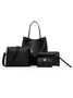 Casual 4PCS PU Crossbody Shoulder Handbag