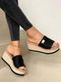 Resort Hemp Rope Sole Wedge Sandals