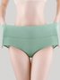 High Waist Abdominal Cotton Crotch Antibacterial Breathable Brief Brief