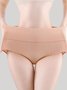 High Waist Abdominal Cotton Crotch Antibacterial Breathable Brief Brief