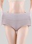 High Waist Abdominal Cotton Crotch Antibacterial Breathable Brief Brief