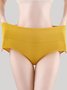 High Waist Abdominal Cotton Crotch Antibacterial Breathable Brief Brief