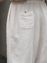 Cotton Blends Loosen Pants