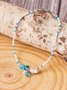 Summer Shell and Star Alloy Anklet