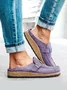 Women Casual Comfy Leather Slip On Sandals